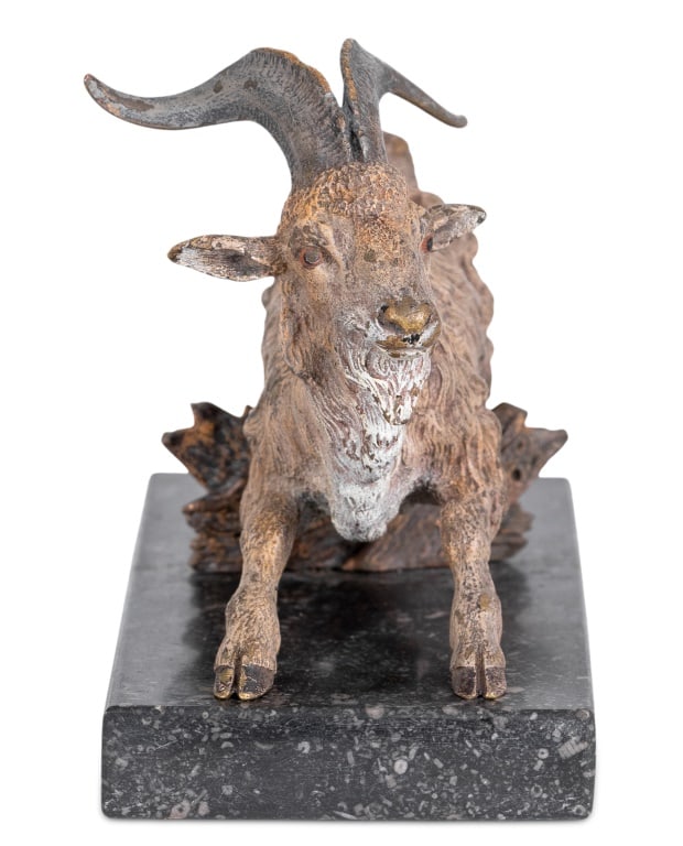 Austrian Cold Painted Bronze Billy Goat - 2
