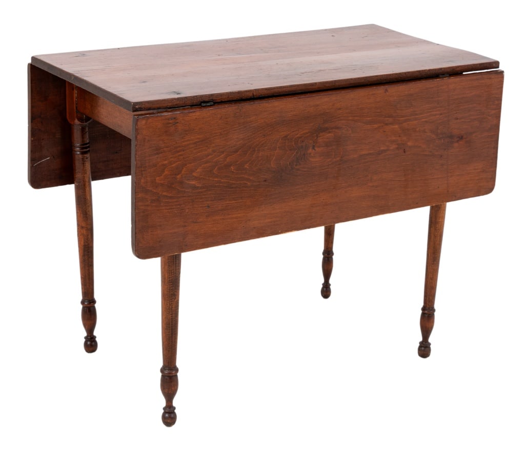 Sheraton Style Mahogany Drop Leaf Table, 19th C. (1 of 6)