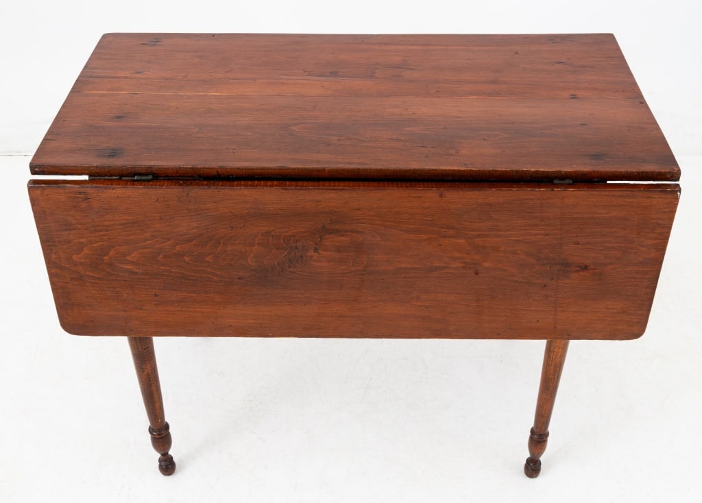 Sheraton Style Mahogany Drop Leaf Table, 19th C. - 6
