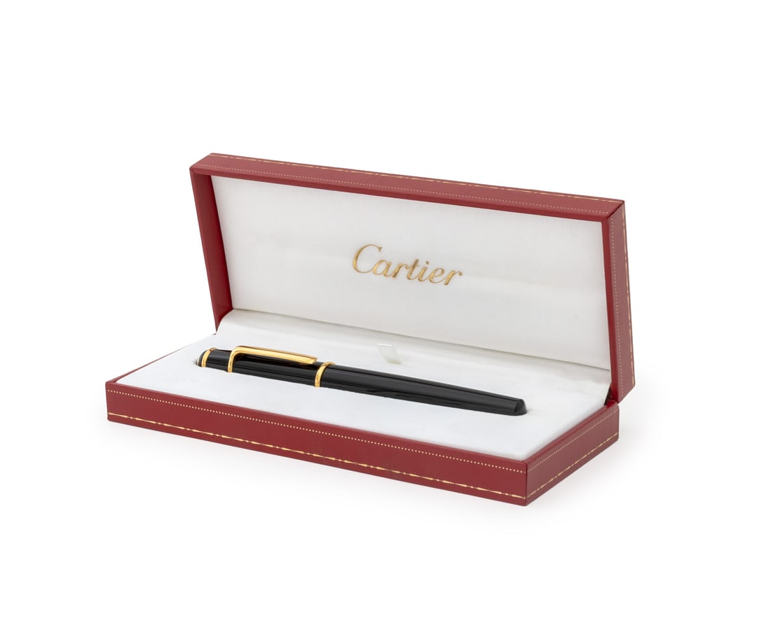Cartier Black Resin Ballpoint Pen (1 of 8)