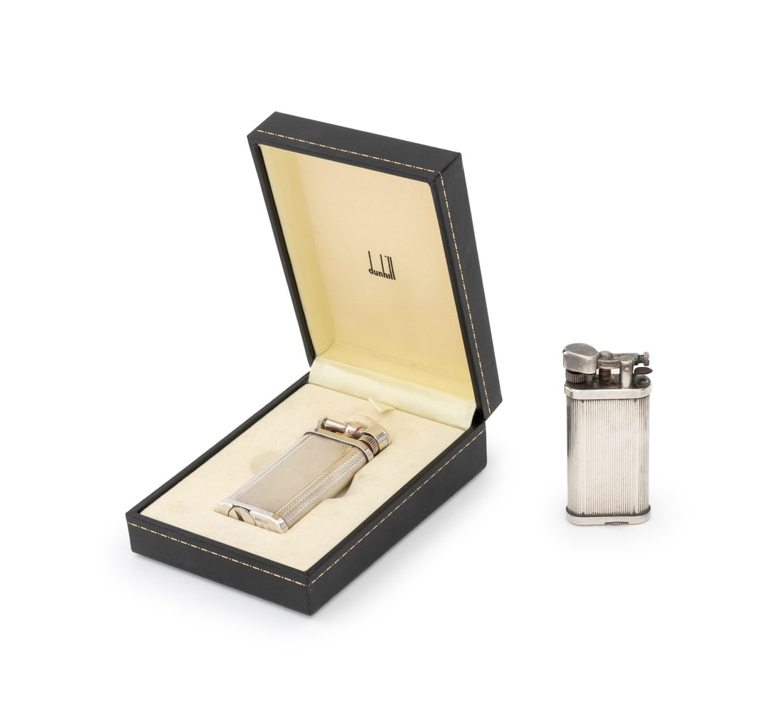 Alfred Dunhil Silver Plate Lighters, 2 (1 of 12)