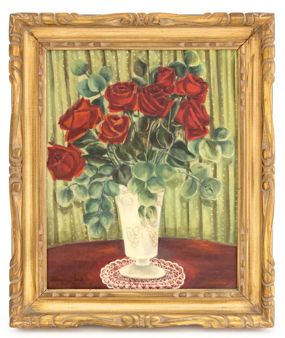 Frances Unterberg Still Life with Roses Oil, 1962 (1 of 8)