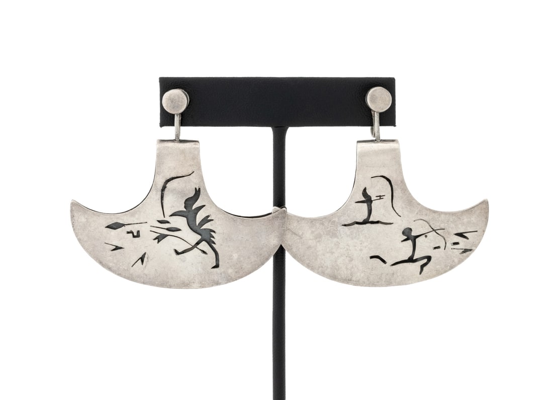 Antonio Pineda Taxco 970 Silver Earrings (1 of 7)