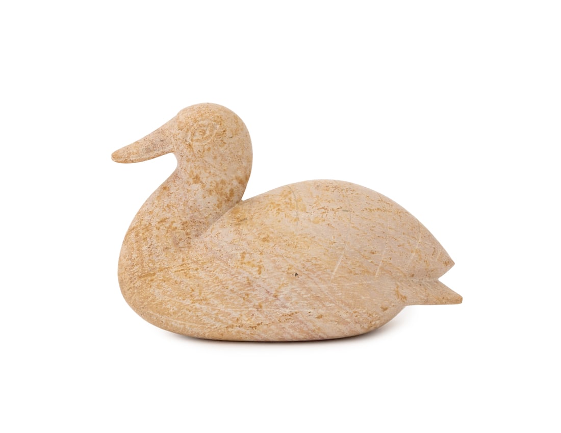 Inuit Carved Hardstone Duck Sculpture (1 of 8)