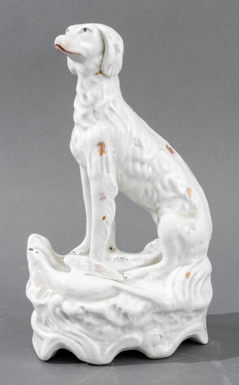 Staffordshire Porcelain Hunting Dog Figurine (1 of 10)