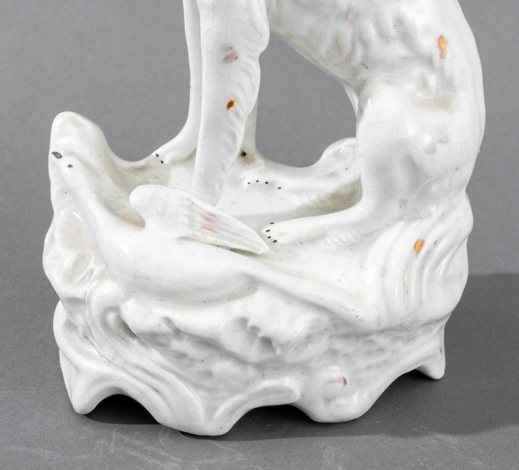 Staffordshire Porcelain Hunting Dog Figurine - 8