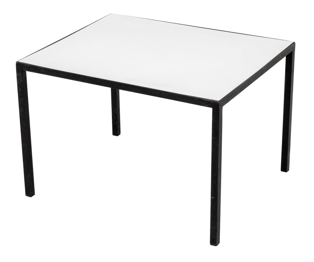 Danish Modern Patinated Metal Side Table (1 of 7)