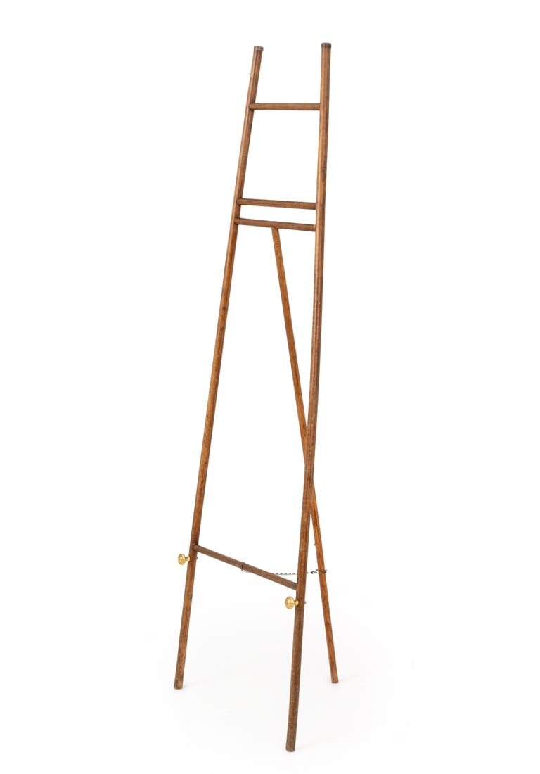 Folk Art Carved Mahogany Easel (1 of 7)