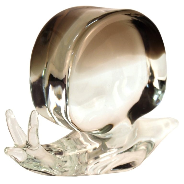Licio Zanetti Murano Glass Snail Sculpture (1 of 7)