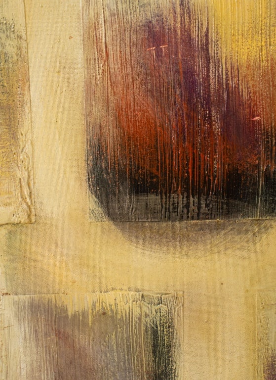 Large Found Object Abstract Mixed Media Panel - 7