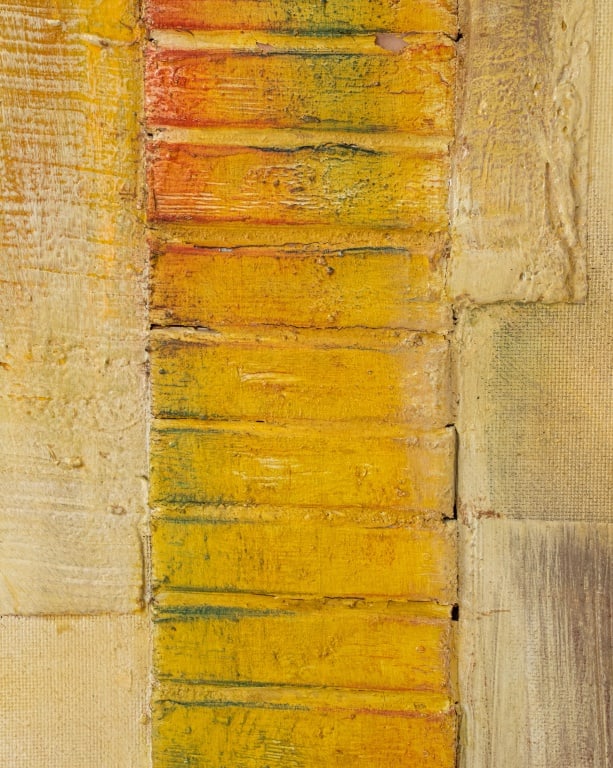 Large Found Object Abstract Mixed Media Panel - 8