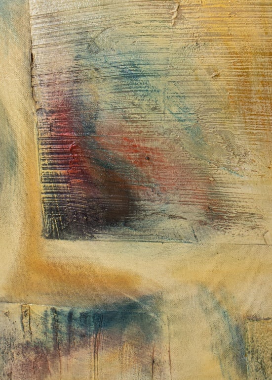 Large Found Object Abstract Mixed Media Panel - 9