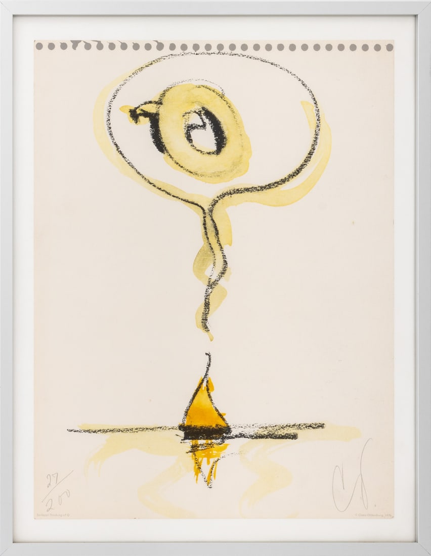 Claes Oldenburg "Sailboat Thinking of Q", 1976 (1 of 7)