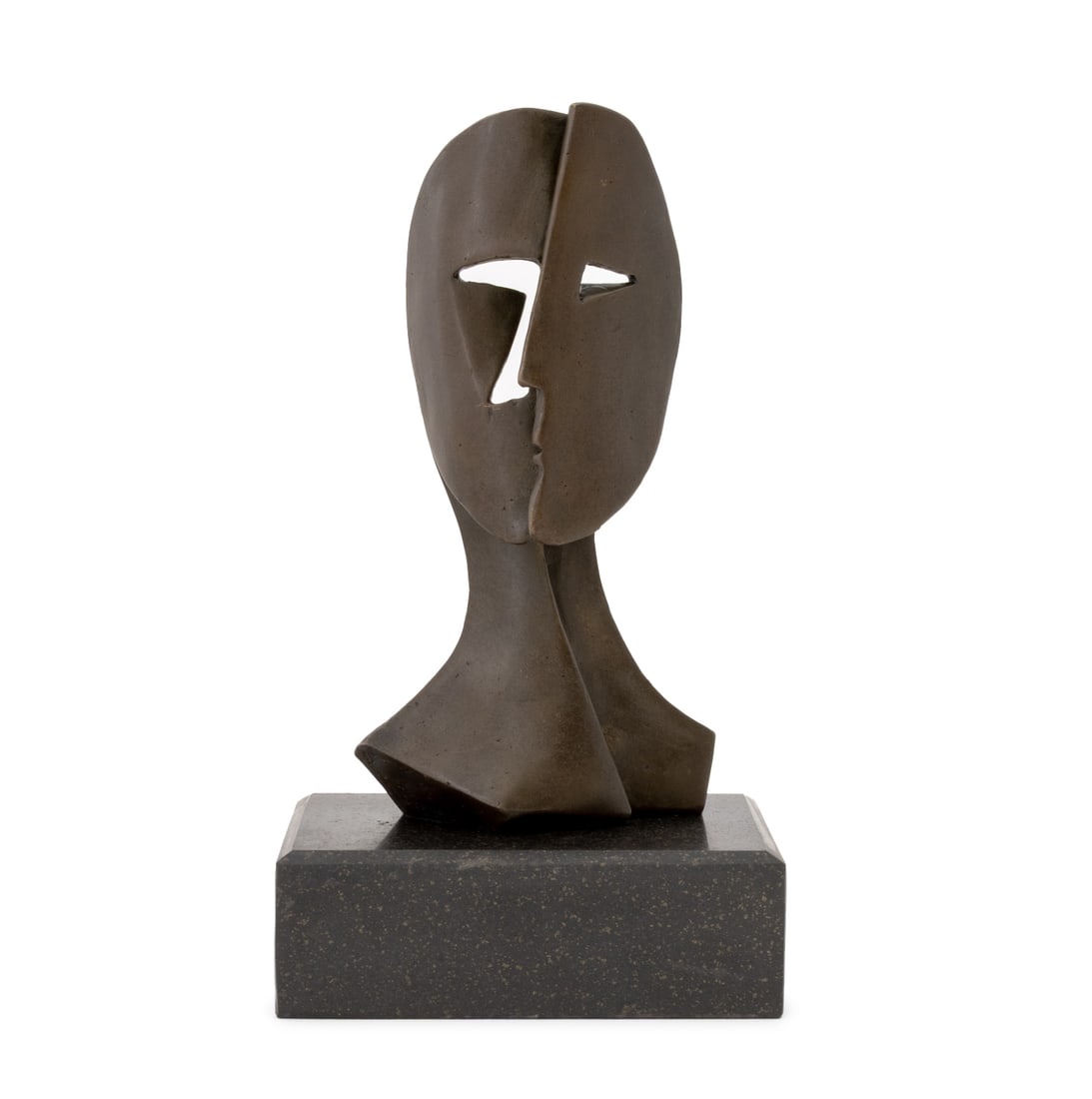 After Pablo Picasso 2 Faces Mask Patinated Bronze (1 of 9)