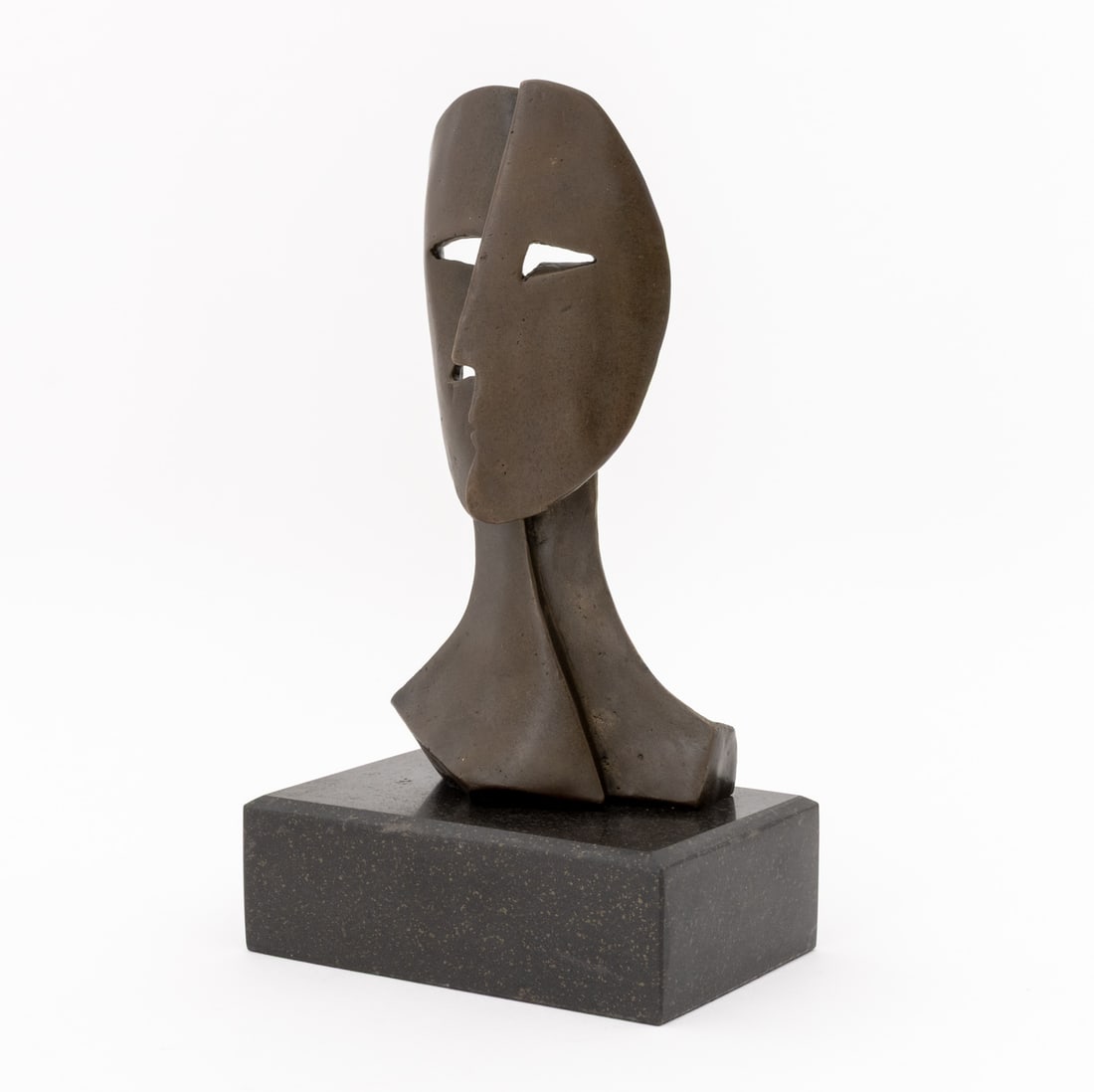 After Pablo Picasso 2 Faces Mask Patinated Bronze - 5