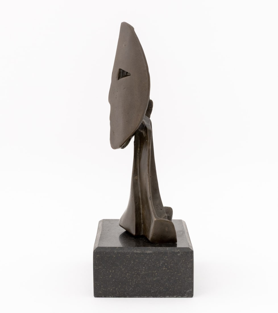 After Pablo Picasso 2 Faces Mask Patinated Bronze - 6