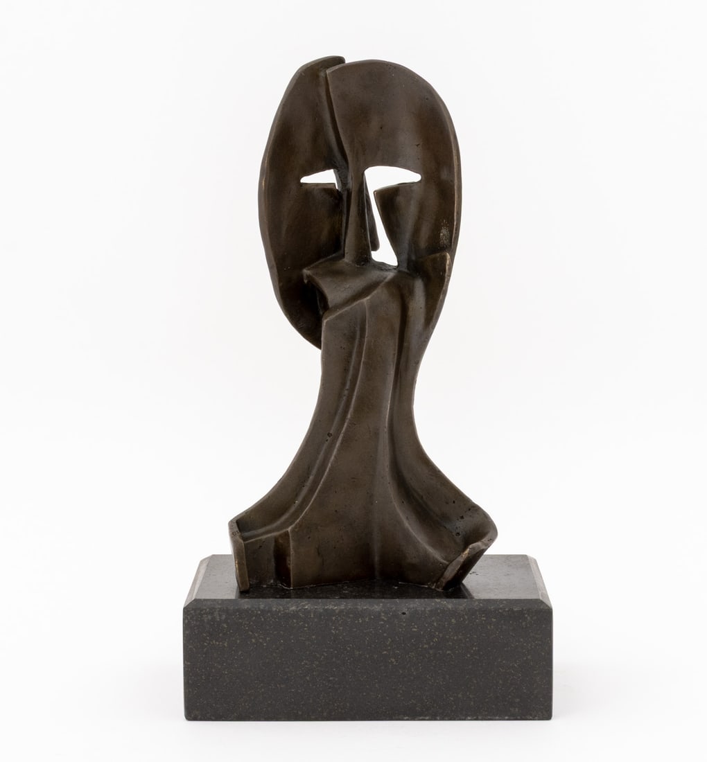 After Pablo Picasso 2 Faces Mask Patinated Bronze - 7