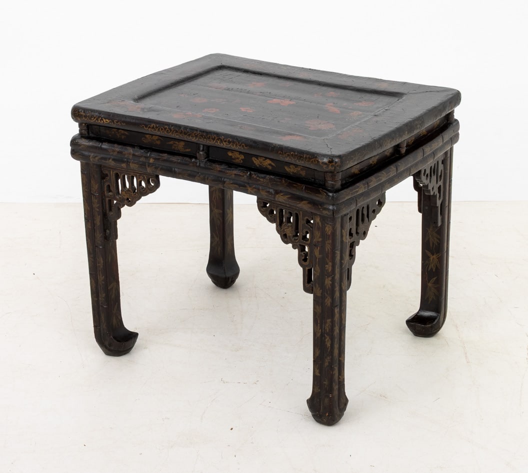Chinese Lacquer End Tables, Pair - 5
