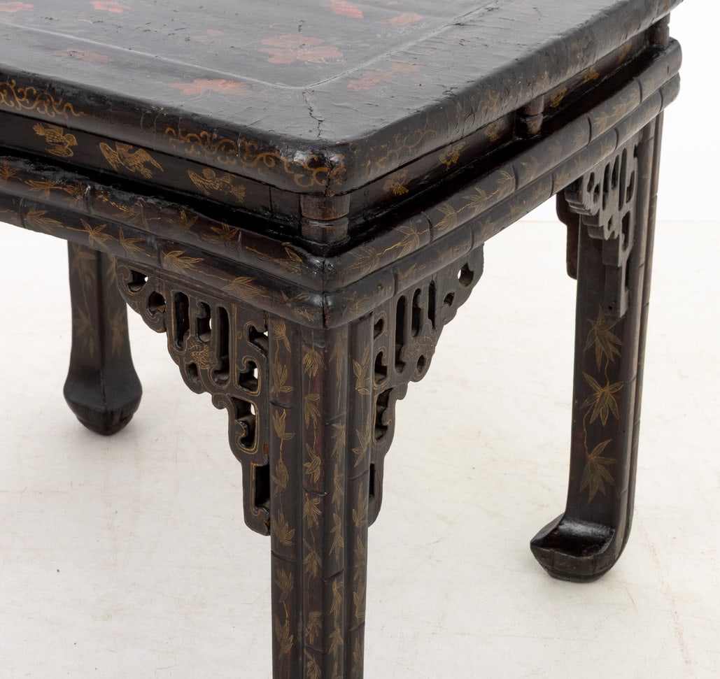 Chinese Lacquer End Tables, Pair - 6