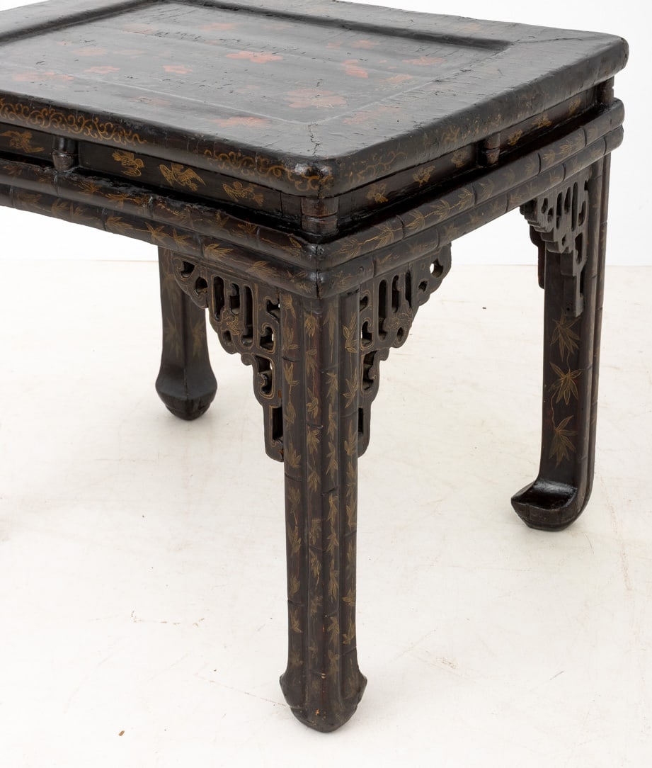 Chinese Lacquer End Tables, Pair - 7