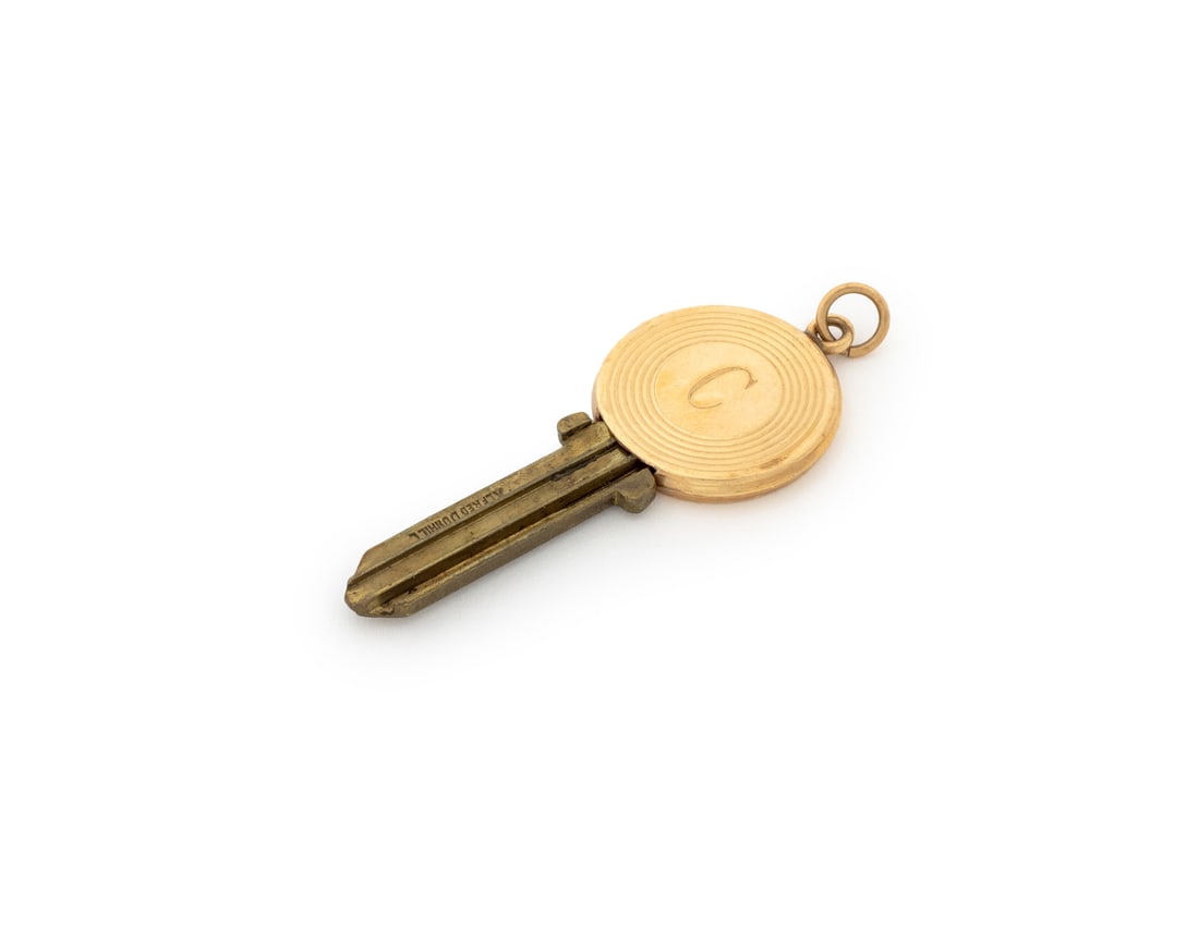 Alfred Dunhill 14K Yellow Gold Medallion Key Blank (1 of 5)