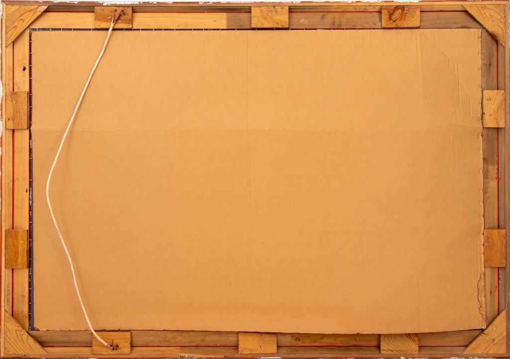 Modern Giltwood Rectangular Beveled Mirror - 3