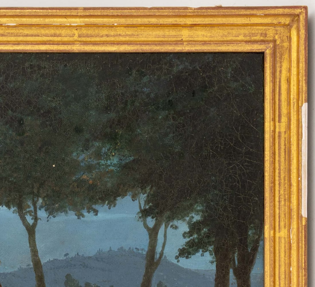 American Courting Scene Oil on Canvas, ca. 1900 - 4