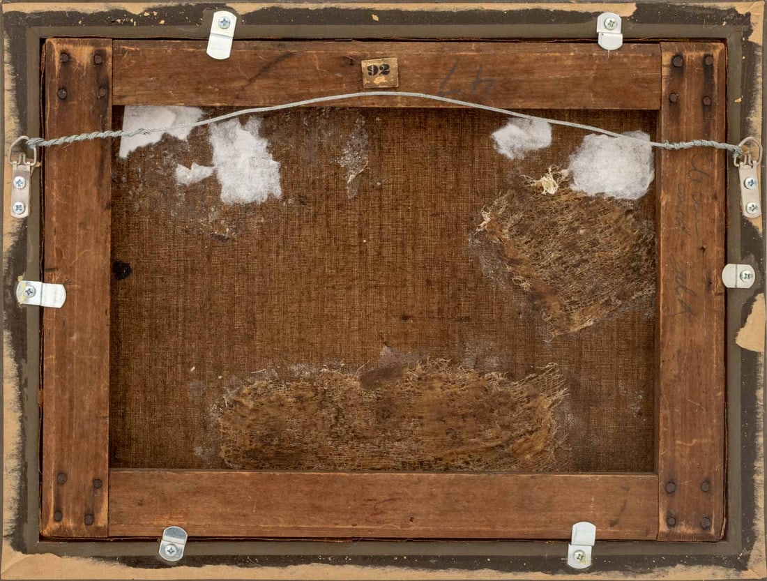 American Courting Scene Oil on Canvas, ca. 1900 - 5