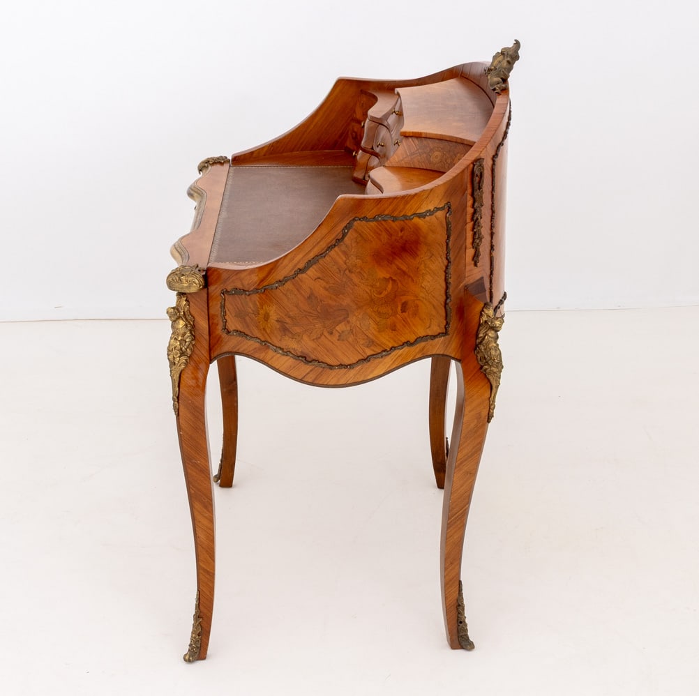 Louis XV Style Marquetry Kingwood Escritoire - 12