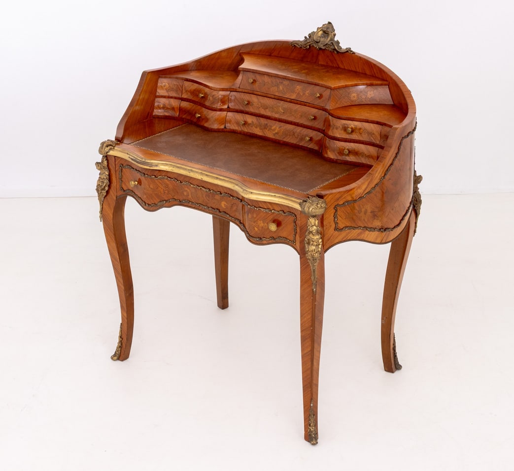 Louis XV Style Marquetry Kingwood Escritoire - 6