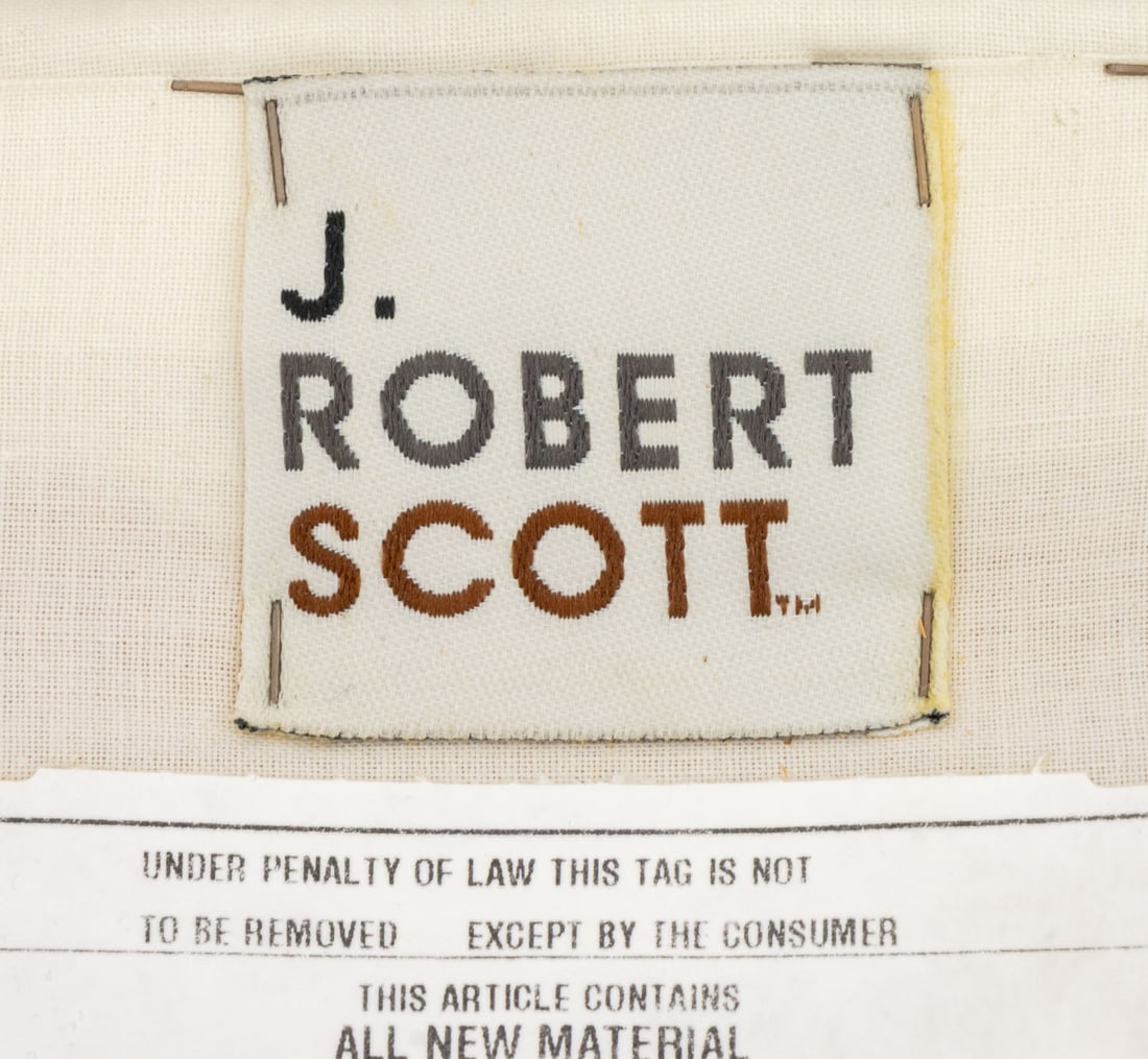 J. Robert Scott Leather Ottomans, Pair - 7