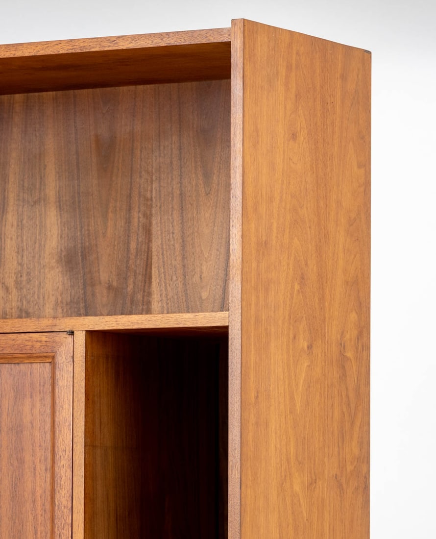 Modern Walnut Display Cabinet - 6