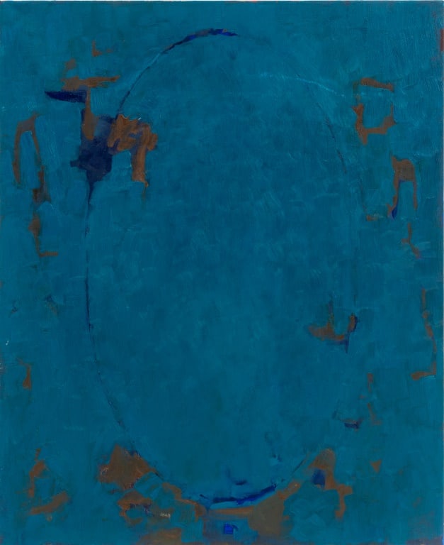 Robert O'Meara Abstract Composition in Blue Oil (1 of 5)
