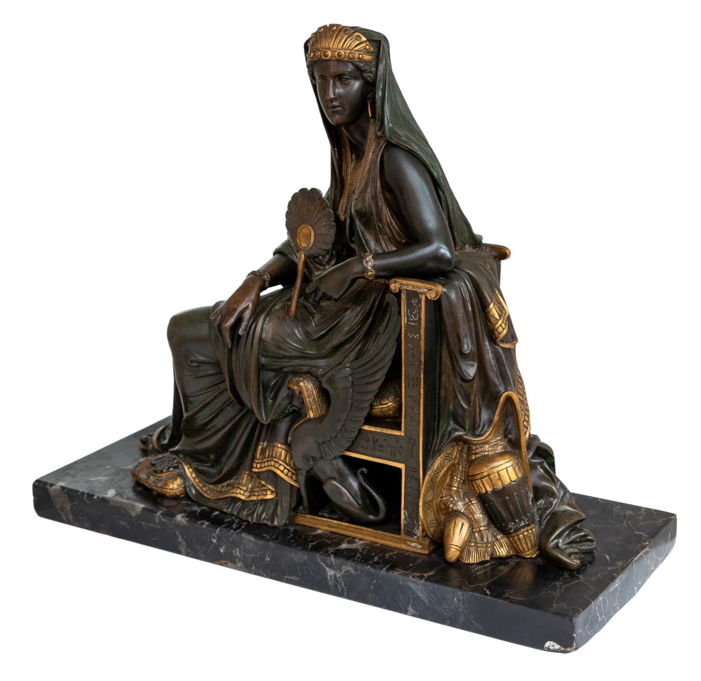 Leon Pilet "Cleopatra" Patinated Bronze, 19th C. - 3