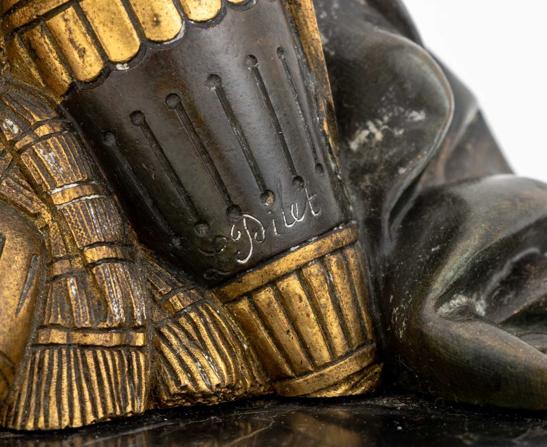 Leon Pilet "Cleopatra" Patinated Bronze, 19th C. - 6