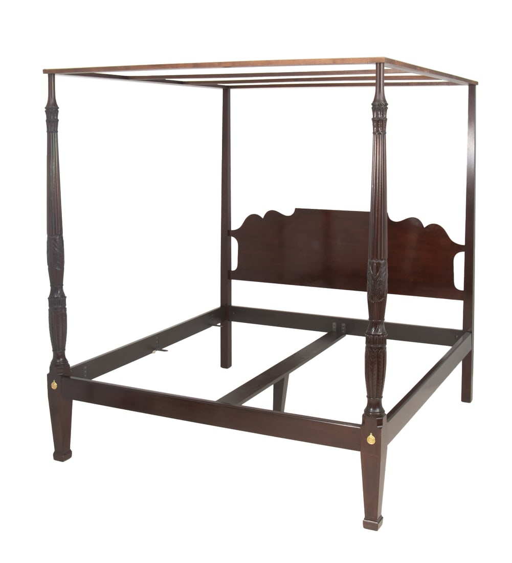 Baker George III Style Canopy Four Post Bed (1 of 12)