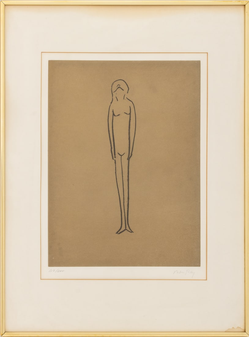 Man Ray Les Anatomes Etching and Aquatint, 1970: Man Ray (American, 1890-1976), Untitled (Les Anatomes), Etching and Aquatint, 1970, from "Les Anatomes" series, signed in pencil lower right, and numbered edition "47/100" lower left, printed and publ