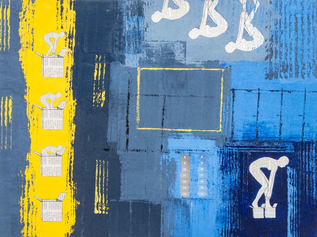 Contemporary Cardboard Box Mixed Media Collage (1 of 9)