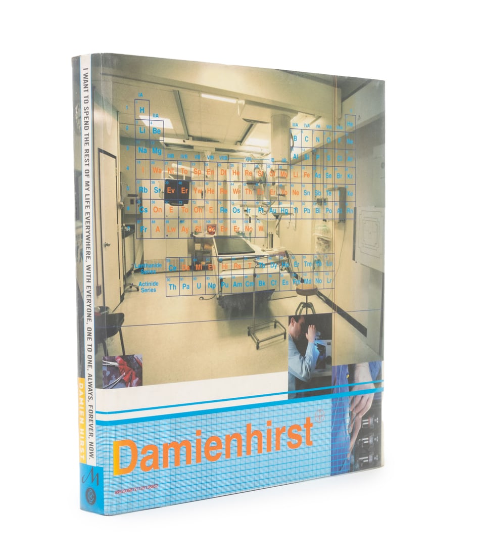 Damien Hirst "I Want to ... Forever, Now", 1997: Hirst, Damien, "I Want to Spend the Rest of My Life Everywhere, with Everyone, One to One, Always, Forever, Now", New York: Monacelli Press, 1997. 13.5" L x 11.75" W x 1.5" D. Provenance: From the Est