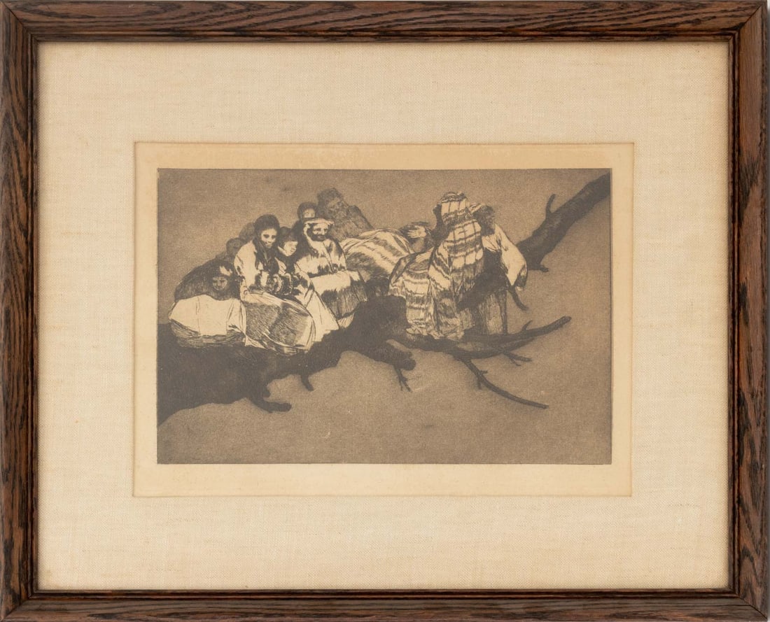 Francisco Goya "Disparate Ridiculo" Etching (1 of 5)