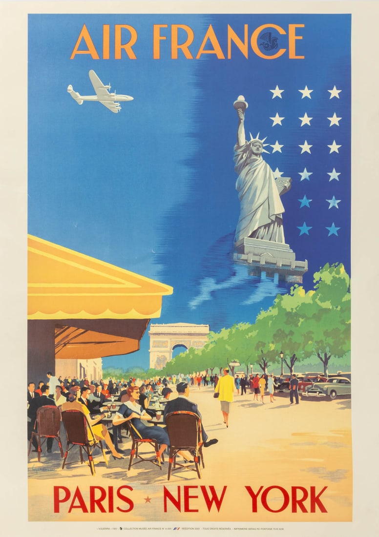 Vincent Guerra "Air France Paris-New York" Poster (1 of 6)