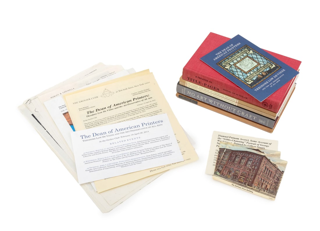 Books and Ephemera on Theodore Low de Vinne (1 of 12)
