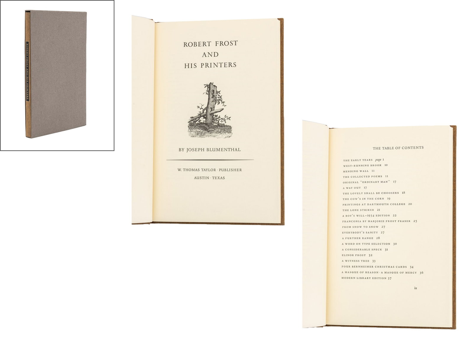 Joseph Blumenthal "Robert Frost and His Printers" (1 of 9)