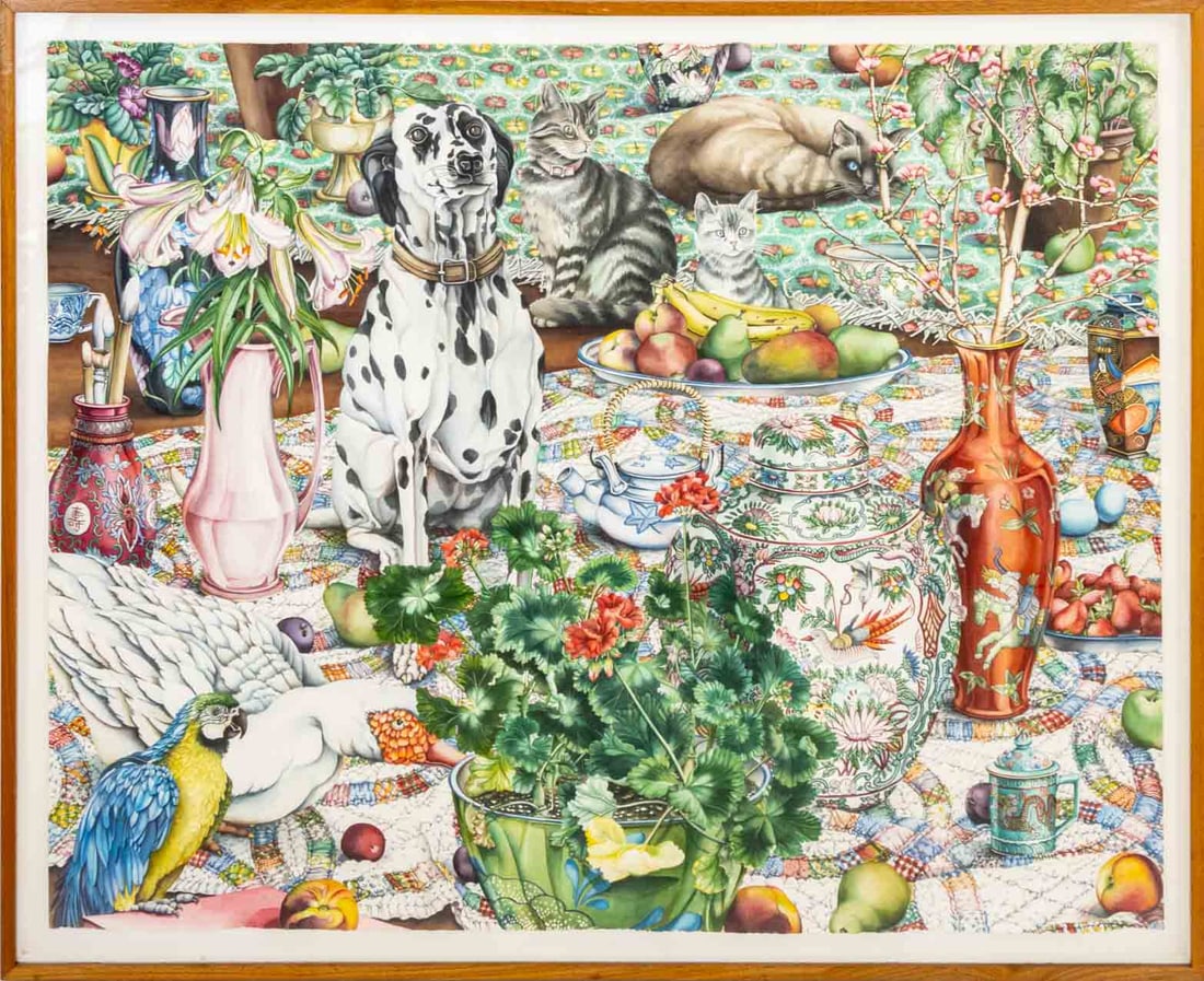 Jennine Hough "Dining In" Watercolor (1 of 12)