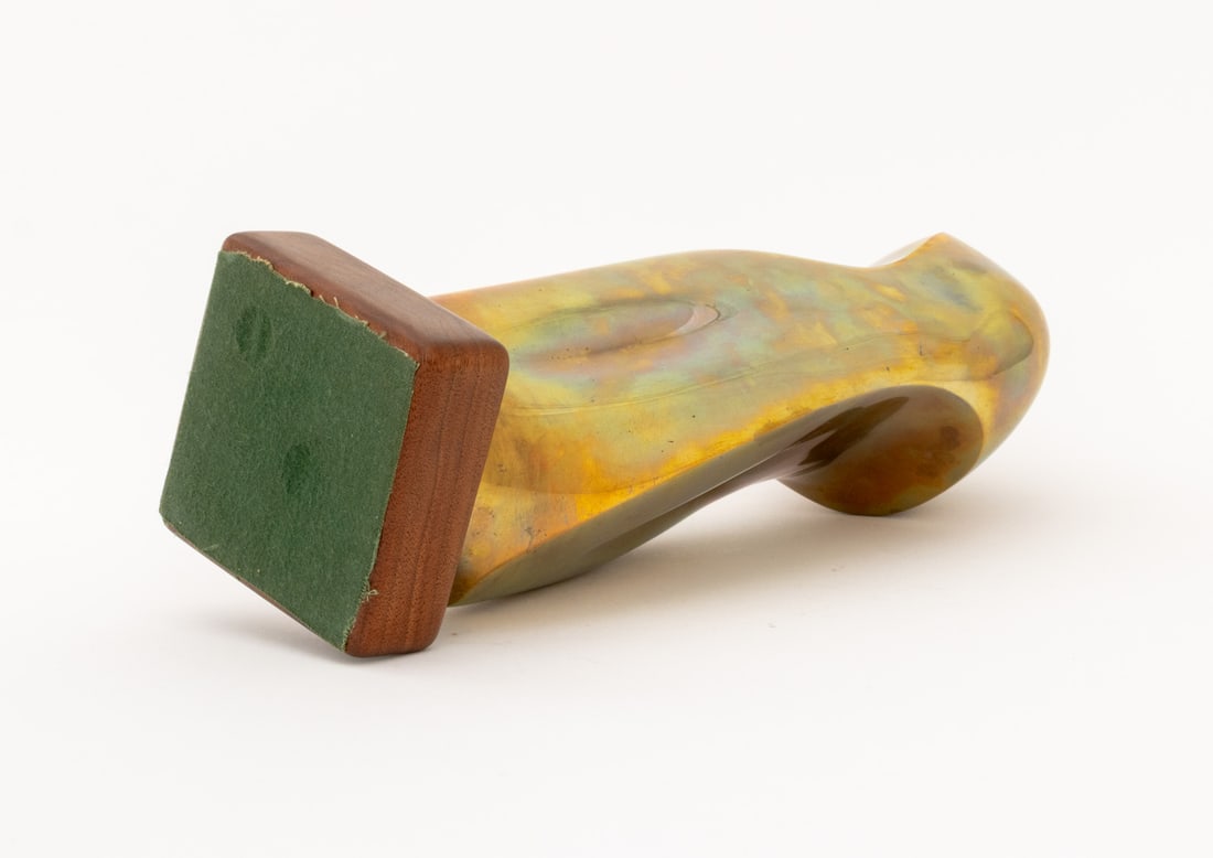 John Schackerman Stylized Torso Bronze Sculpture - 8