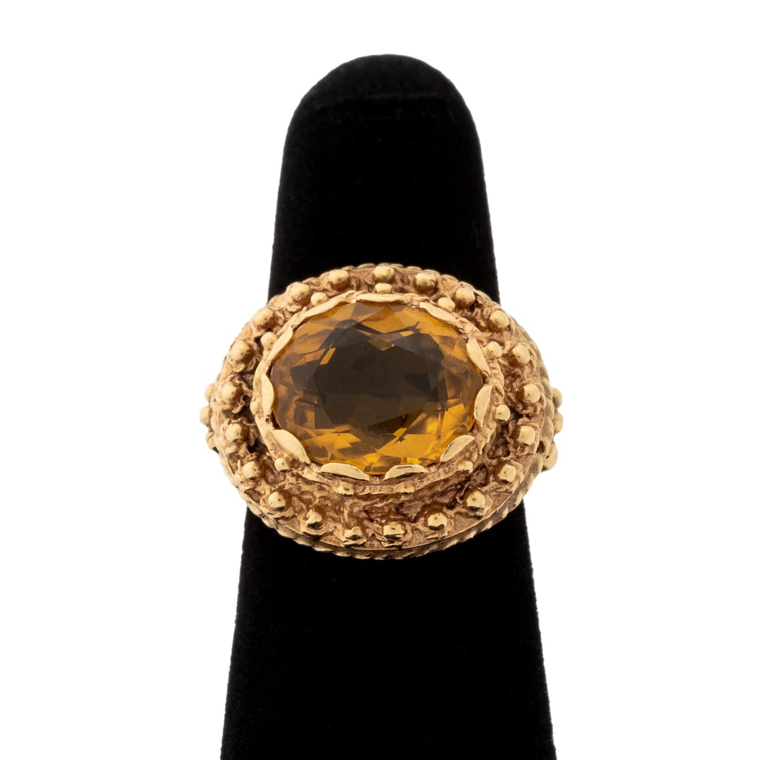 14K Yellow Gold Citrine Ring (1 of 6)