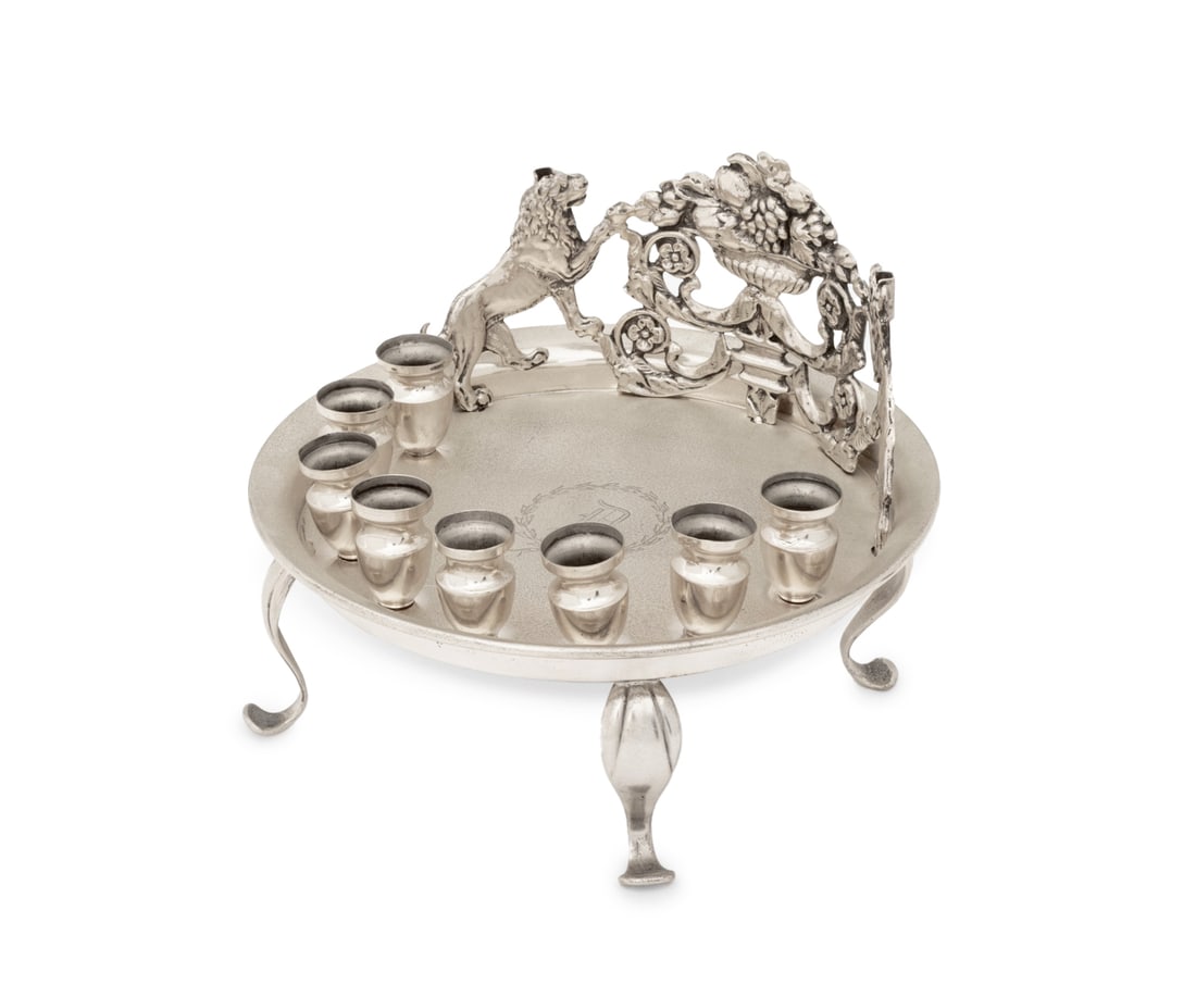 Judaica Sterling Silver Hanukkah Menorah (1 of 10)