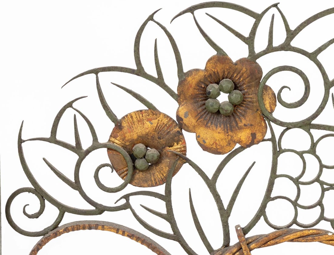 Art Deco Wrought Iron Firescreen - 4