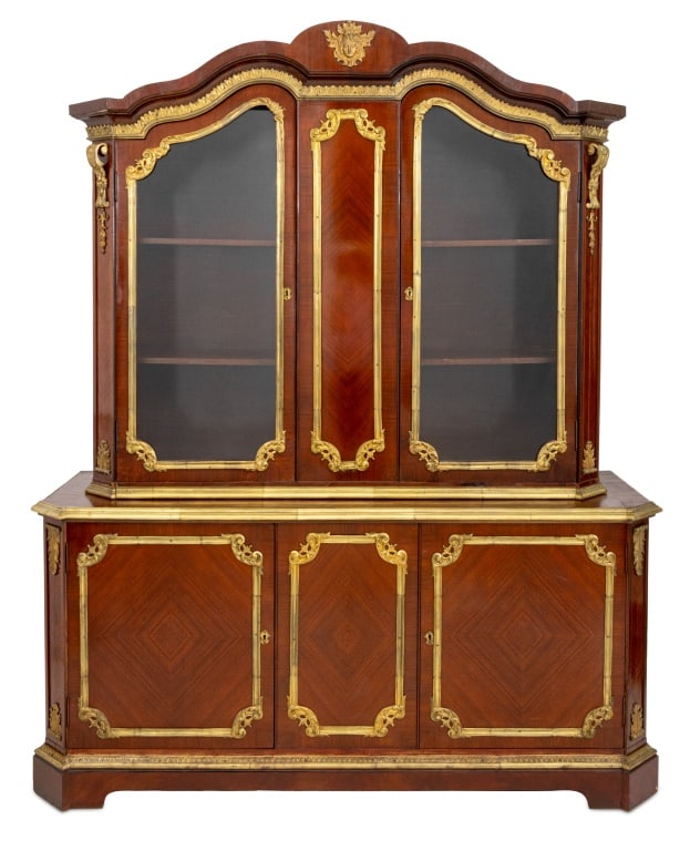 Louis XV Style Ormolu & Kingwood Bookcase, 19th C. (1 of 5)