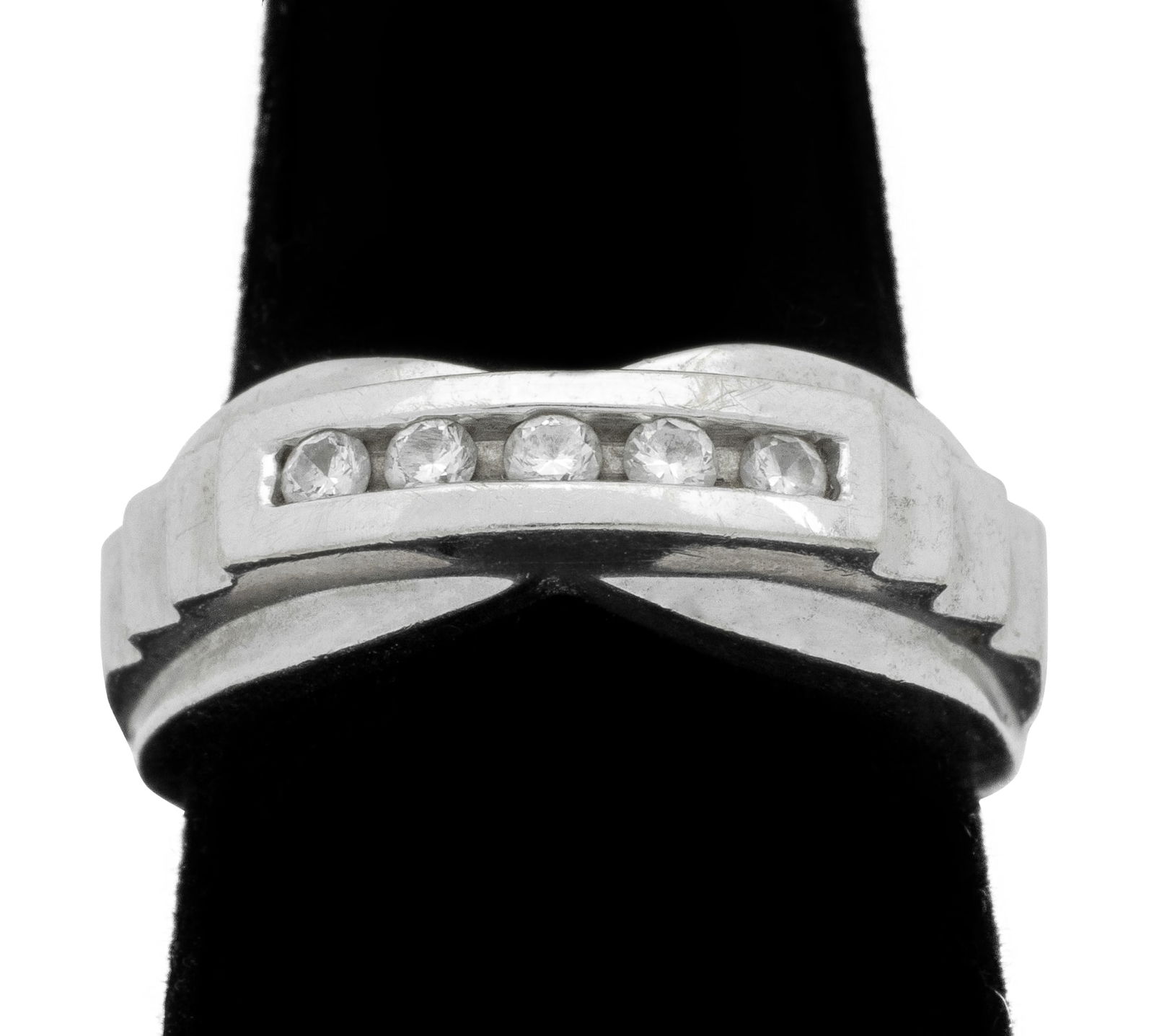 14K White Gold Diamond Channel Ring (1 of 7)